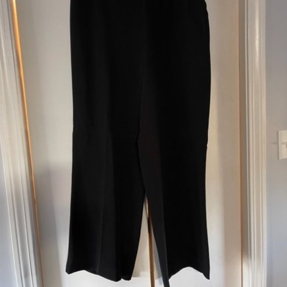 Black long flowing dress pants with side zip - Picture 7 of 7